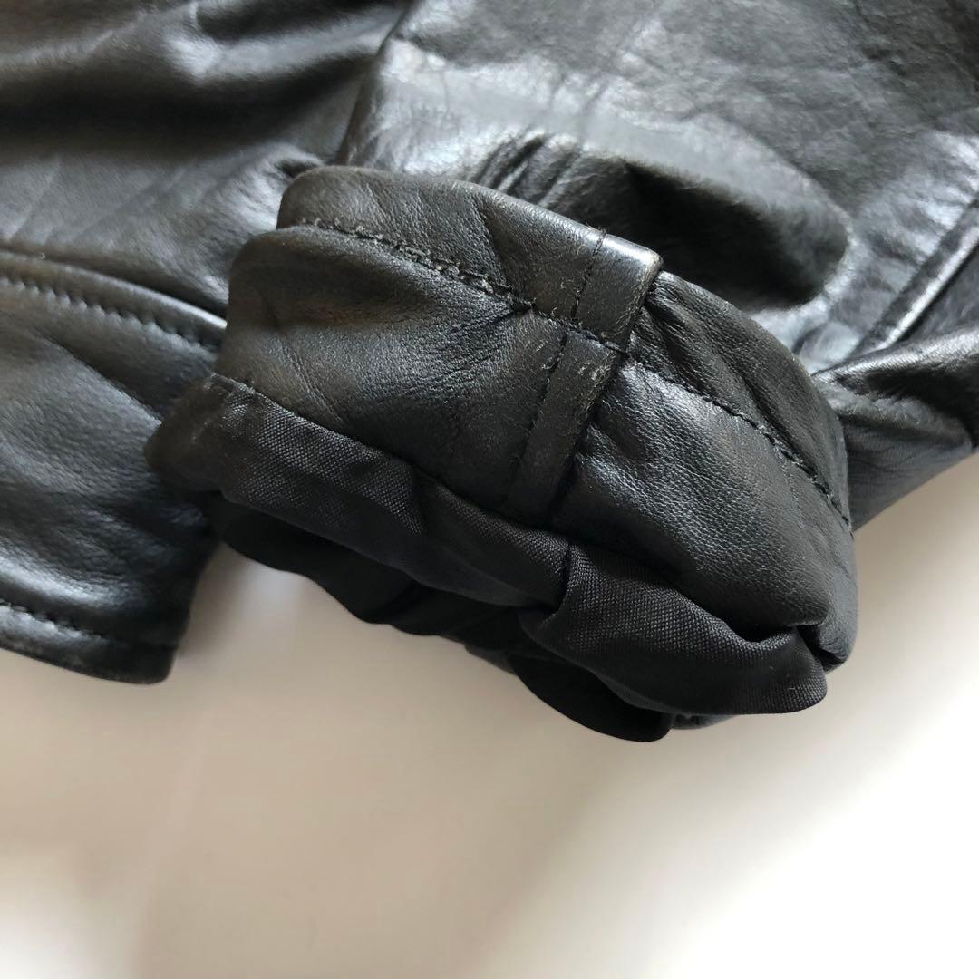 ★ヴィンテージ★シングルレザーライダースジャケット 70's 80's
