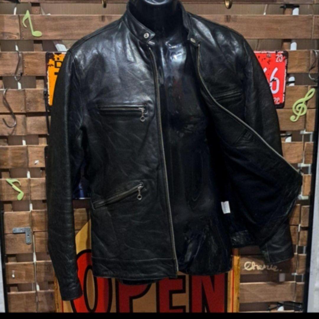 定価10万　ヒステリックグラマー　ラムレザー　シングルライダースジャケット　Ｍ