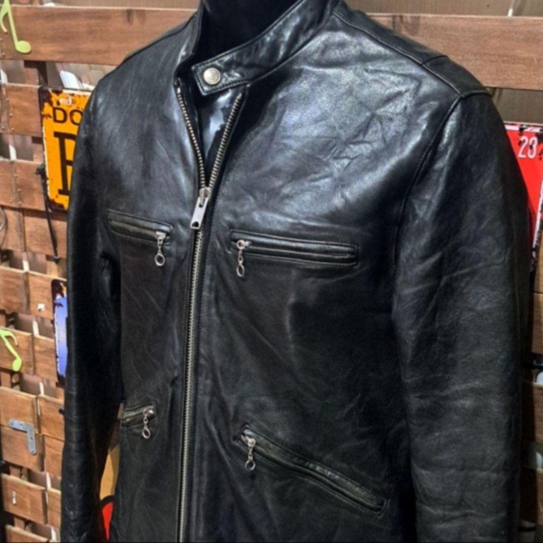 定価10万　ヒステリックグラマー　ラムレザー　シングルライダースジャケット　Ｍ