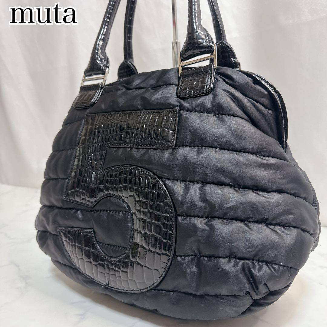 ✨稀少5✨muta ムータ バッグ ハンドバッグ キルティング ナイロン 5