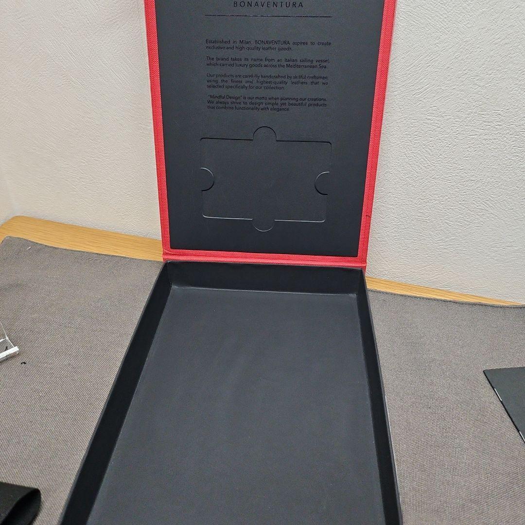 美品 BONAVENTURAボナベンチュラ iPhone用手帳型ケース ネイビー