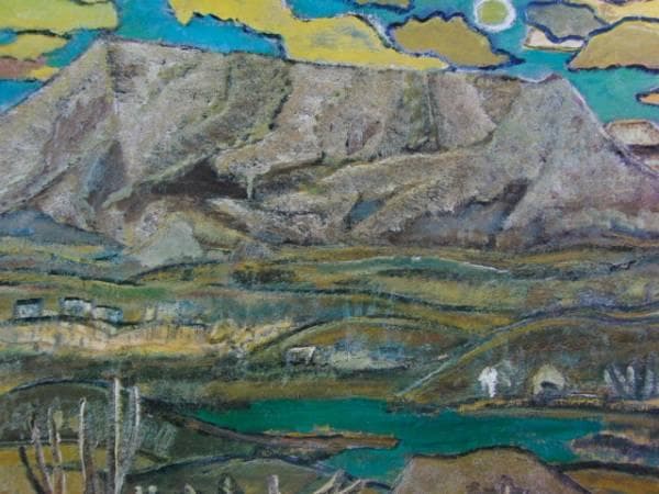 田崎 広助、阿蘇山、限定・豪華大判画版画、 新品高級額付