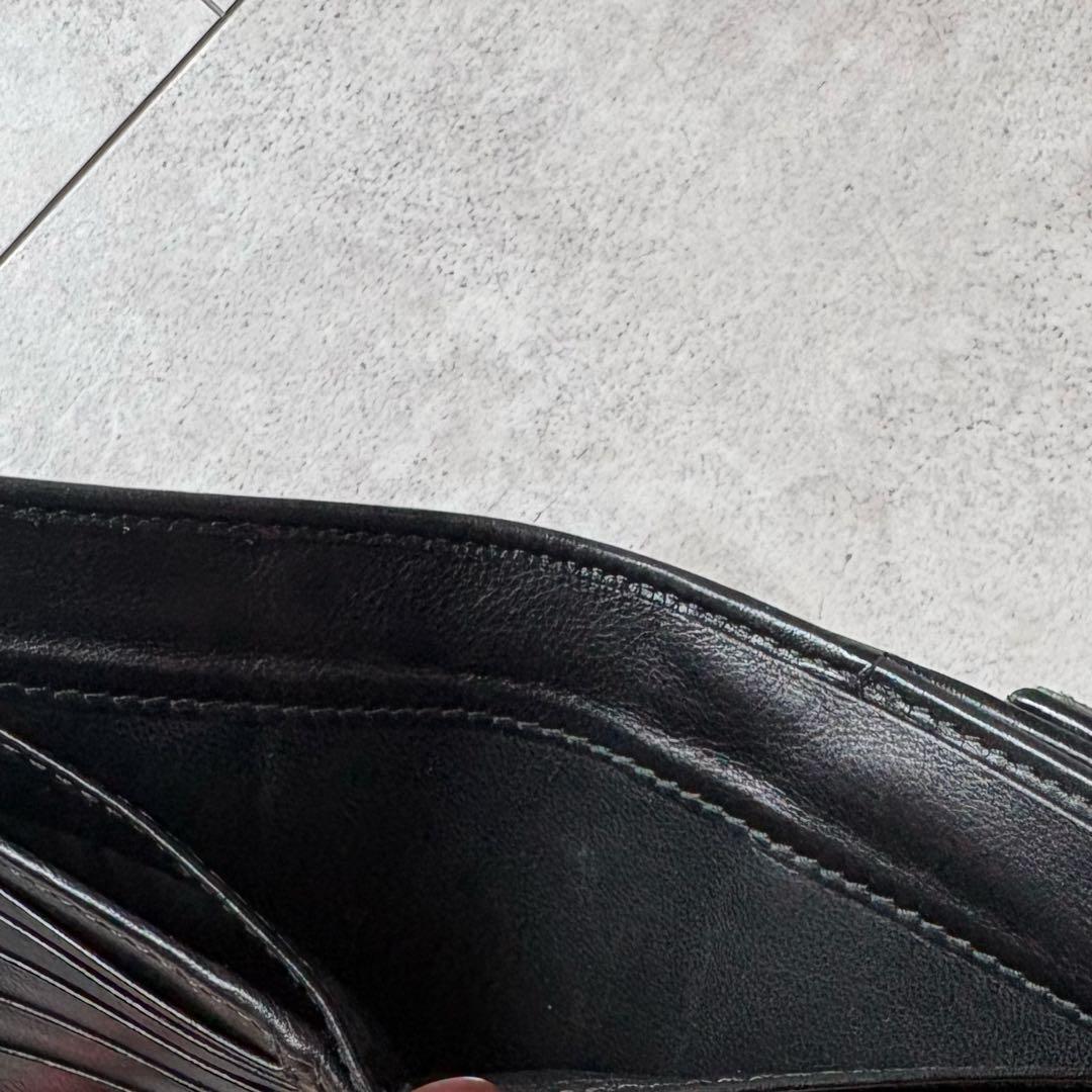 GUCCI グッチ　GGマーモント　二つ折り財布　ブラック