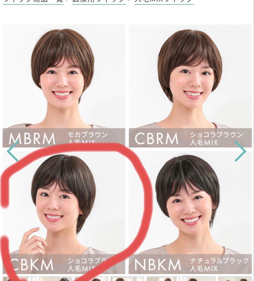 アクアドール　ヴィーナスショート人毛MIX☆ショコラブラック　CBKM