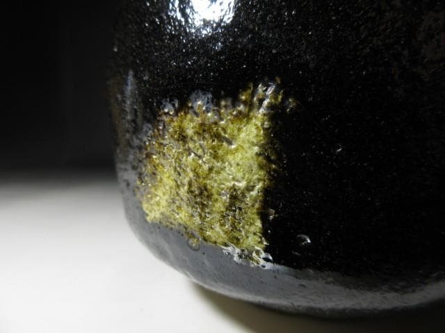 楽吉左衛門十二代 弘入 黒茶碗「唐松」／裏千家十四世 淡々斎 書付在り／共箱