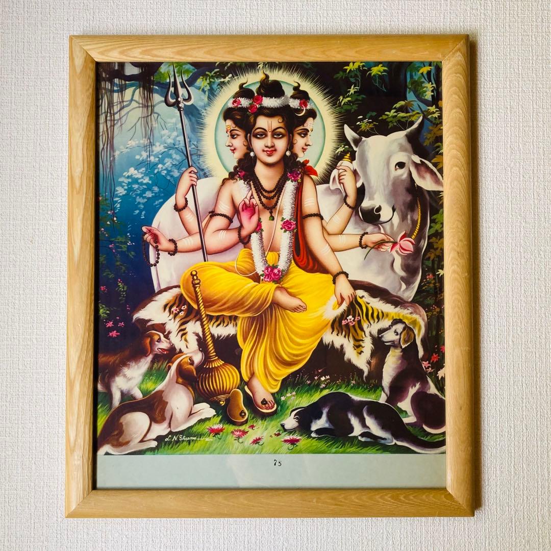 トリムルティ　ビンテージポスター　　 額縁付