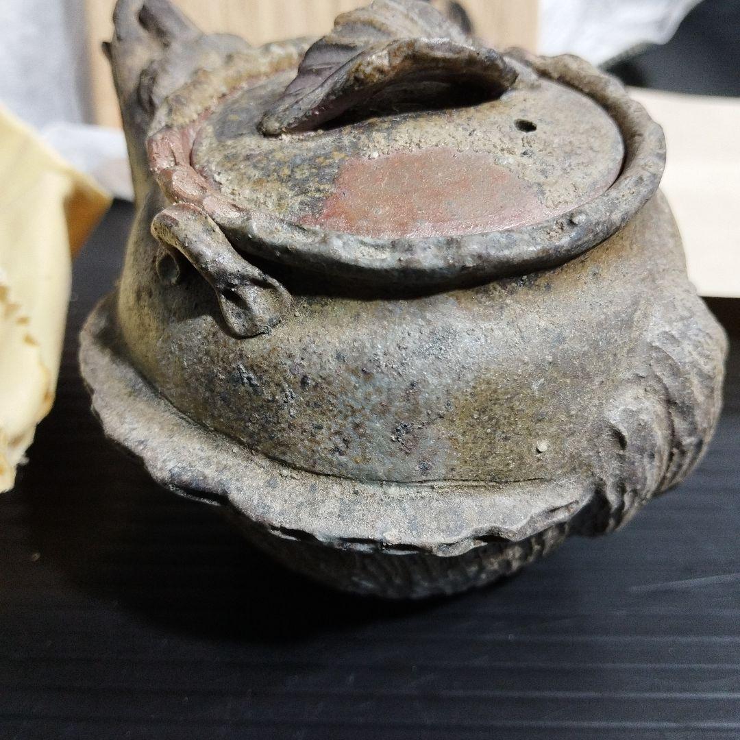 【希少】備前焼　狸宝瓶　木箱付き