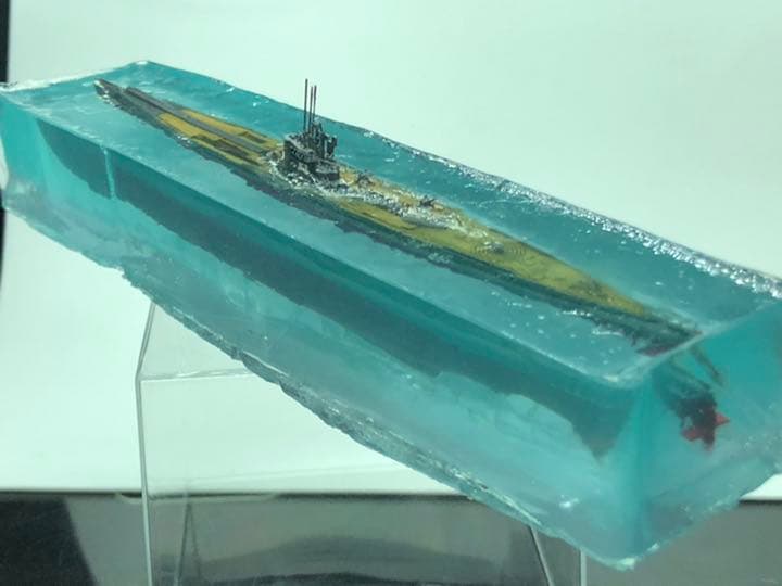 伊400 浮上せよ！　潜水艦水没　ジオラマ