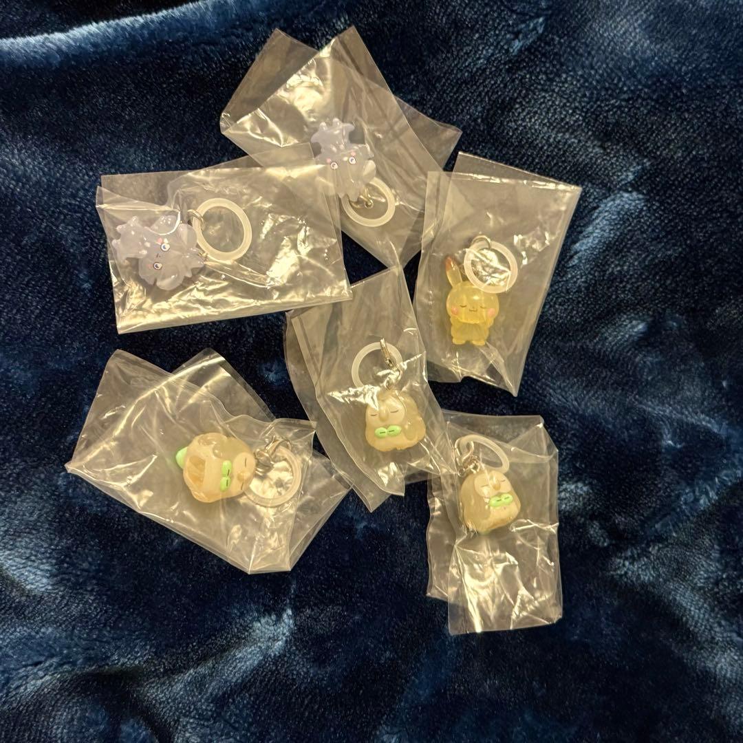 ポケピース めじるしガチャマスコット　モクロー ニャスパー ピカチュウ