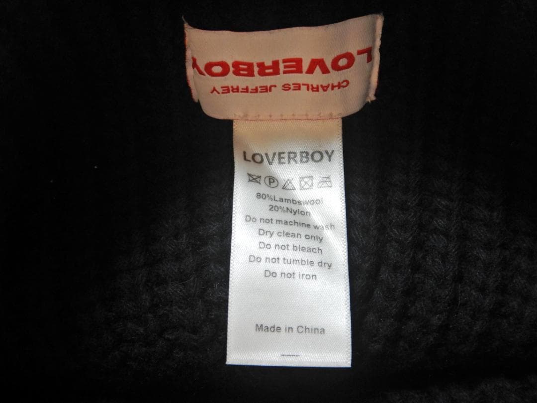 Charles Jeffrey Loverboy 猫耳ニット帽 ブラック