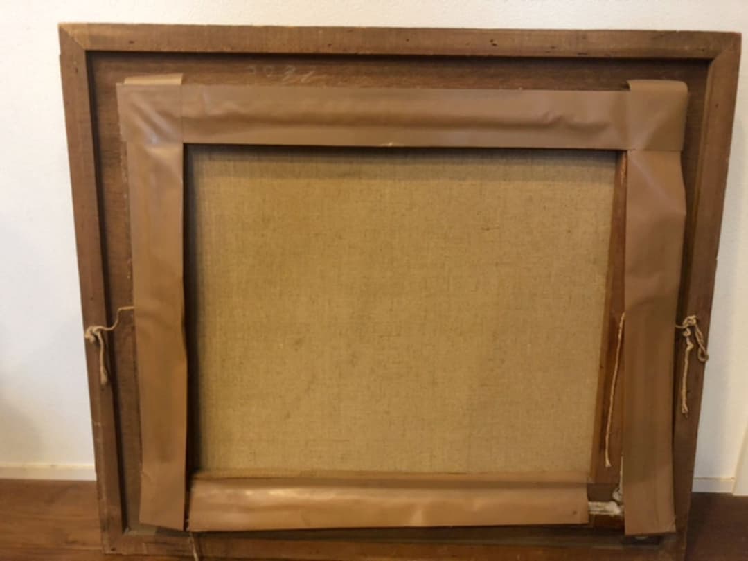 祖父が収集していた絵画　シリアルNo.サイン入　大作