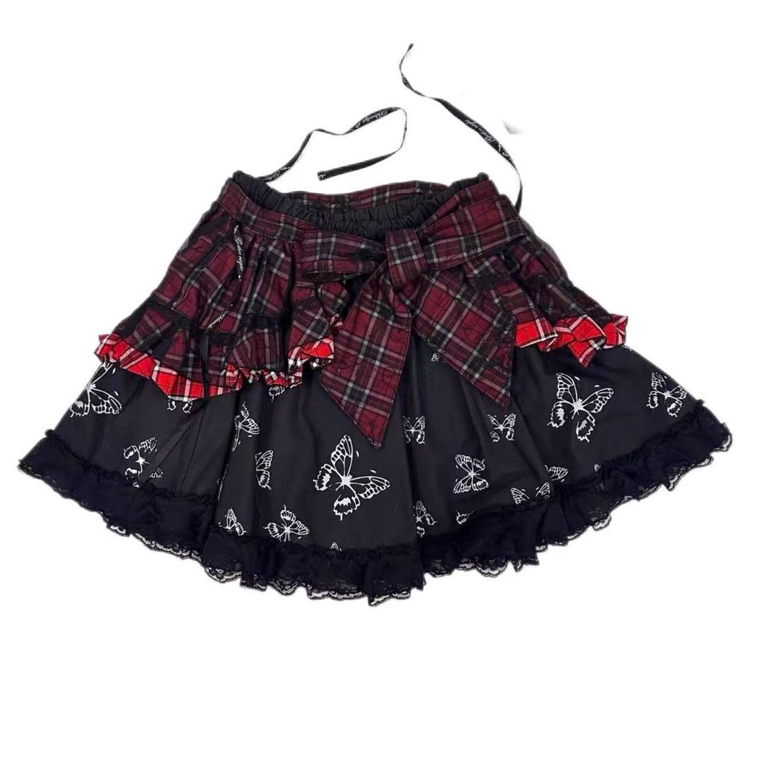 h.naoto H.jelly チェックスカート