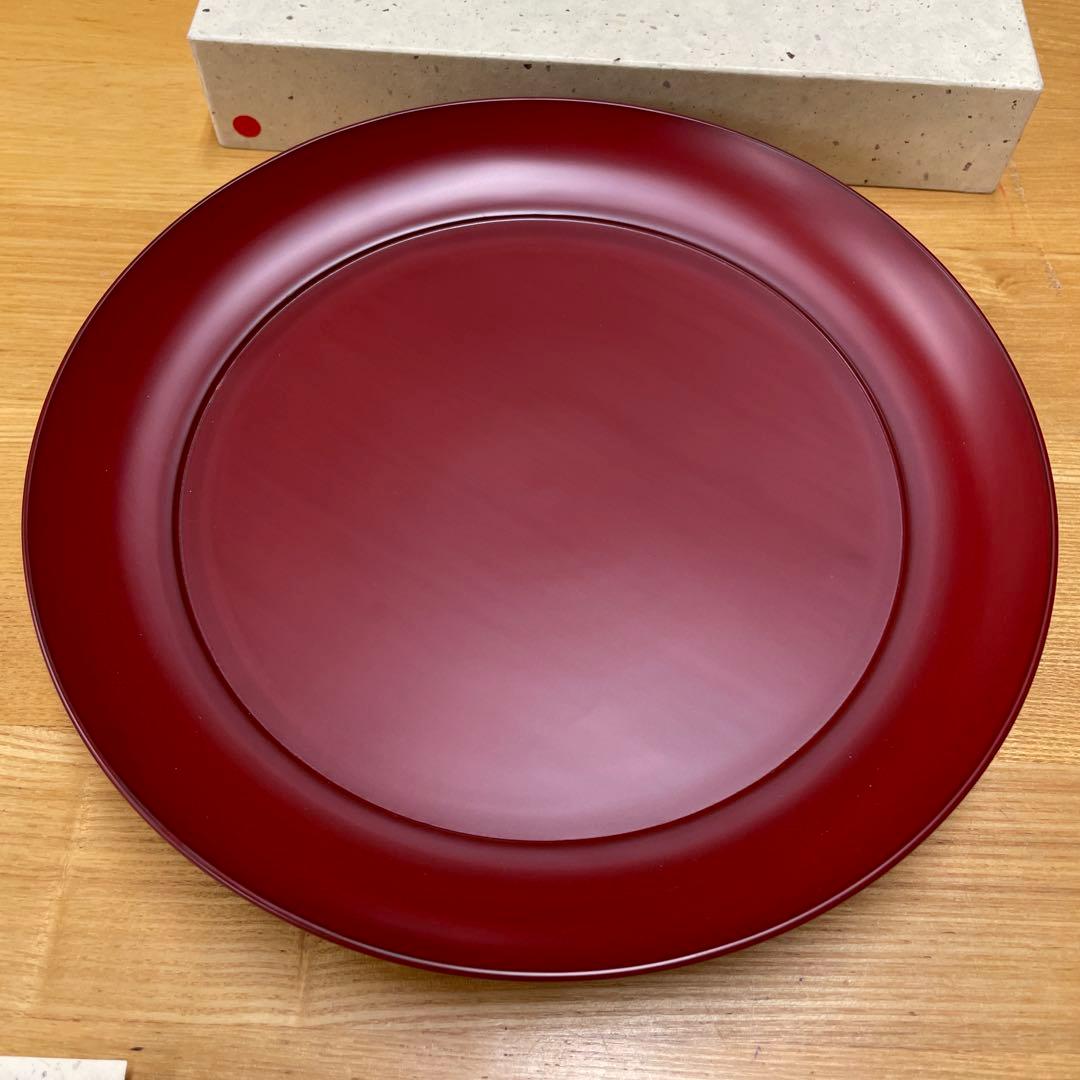 浄法寺漆器 八寸盛鉢　御山御器 浄法寺塗 漆塗り　朱