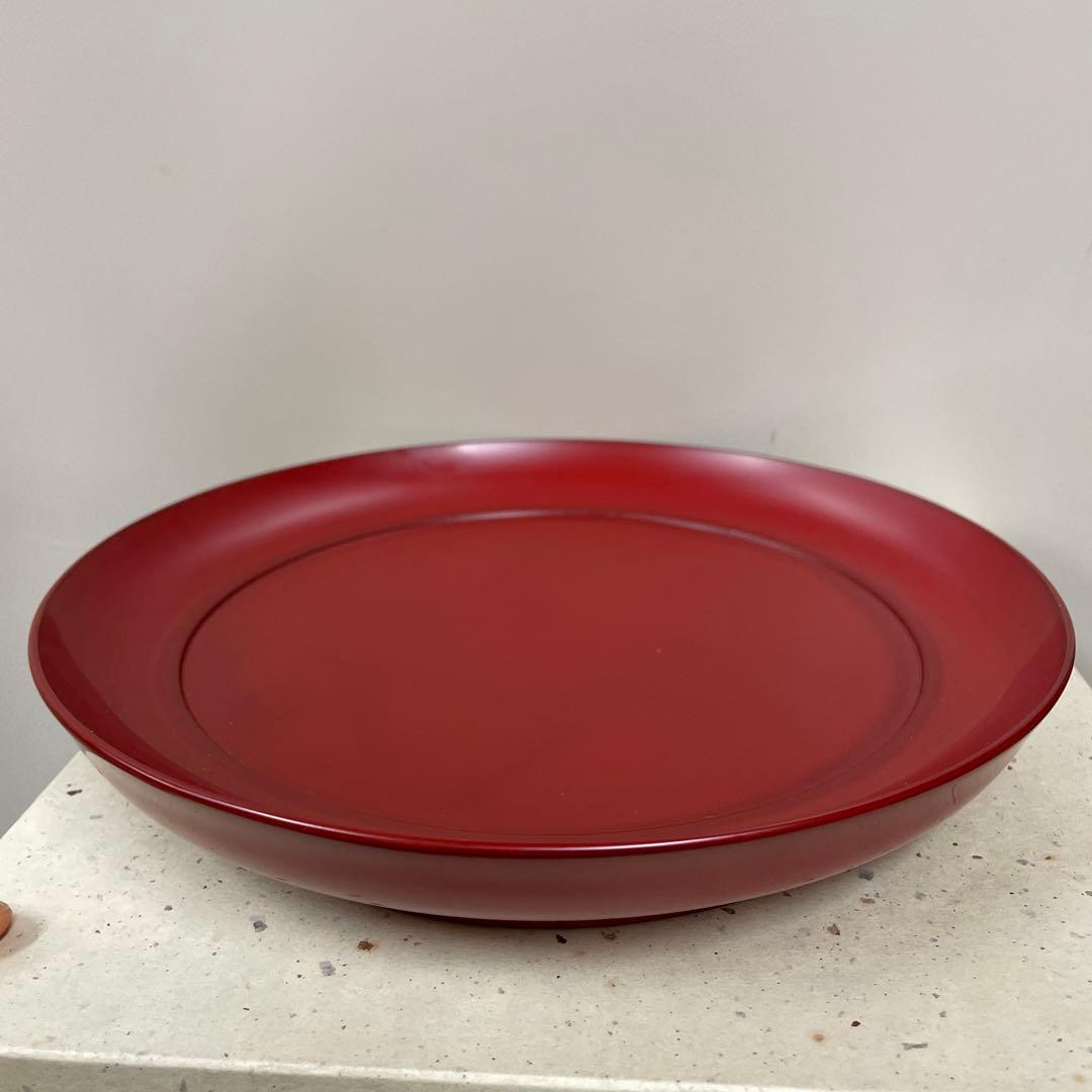 浄法寺漆器 八寸盛鉢　御山御器 浄法寺塗 漆塗り　朱