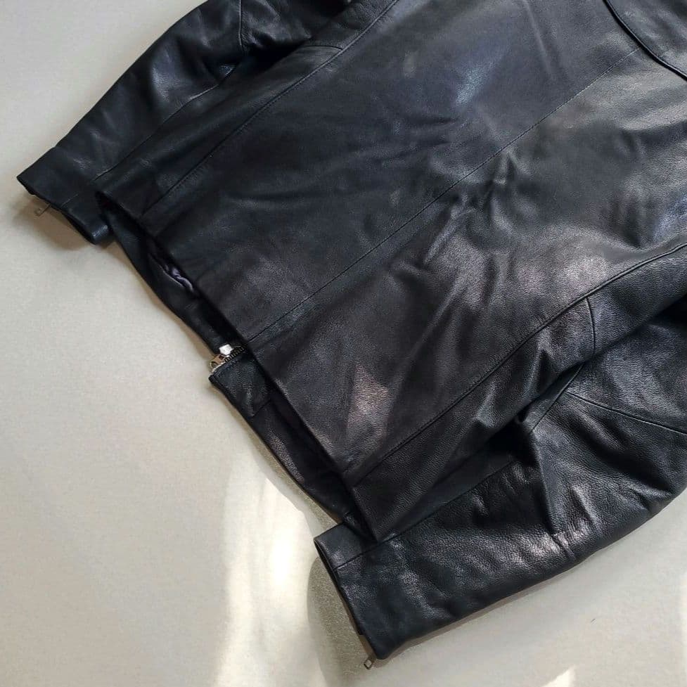 ユナイテッドアローズ やぎ革 ゴート レザージャケット 裏地キルティング　M