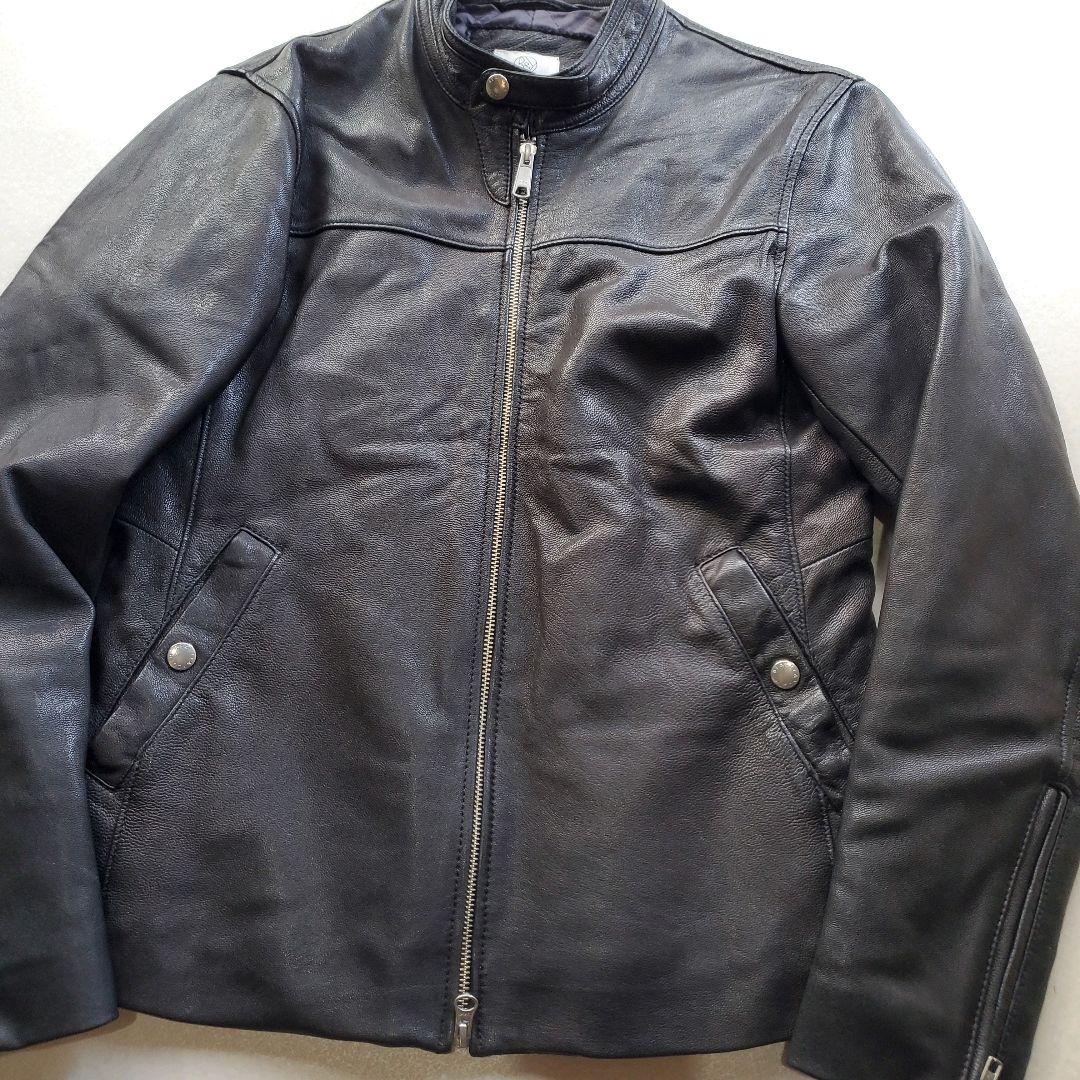 ユナイテッドアローズ やぎ革 ゴート レザージャケット 裏地キルティング　M