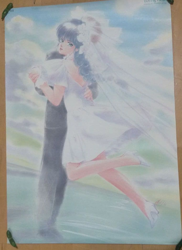 アニメ　美少女ポスター　　鮎川まどか　気まぐれオレンジロード ドレス