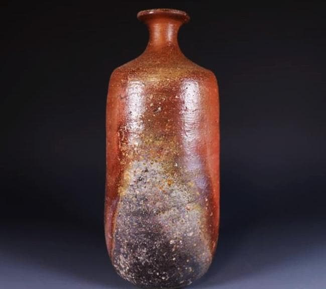 県重要無形文化財　伊勢崎満　一輪生花入 M269