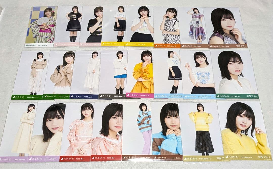 乃木坂46中西アルノ　生写真　７５枚