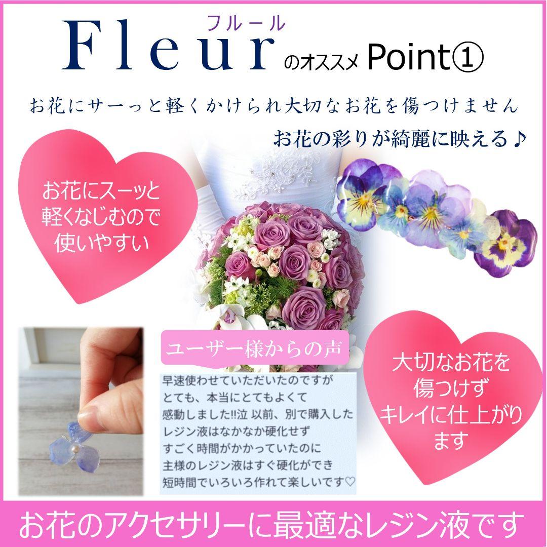 専用レジン液 フルール10本、コーティング剤つき