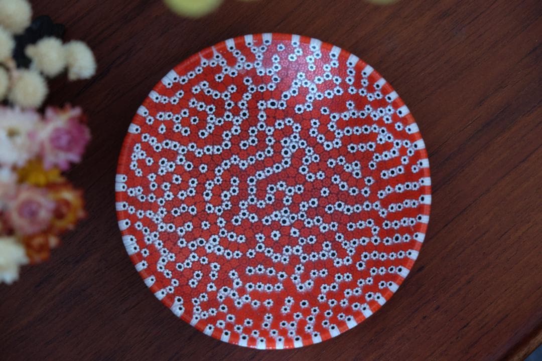 ベネチアンガラス ミルフィオリ プレート ムリーニ 江波冨士子/舩木倭帆/グラス