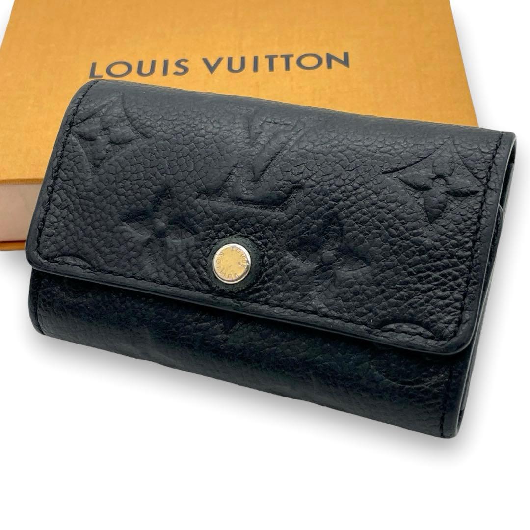 ルイヴィトン 6連 キーケース ミュルティクレ6 モノグラム アンプラント 黒