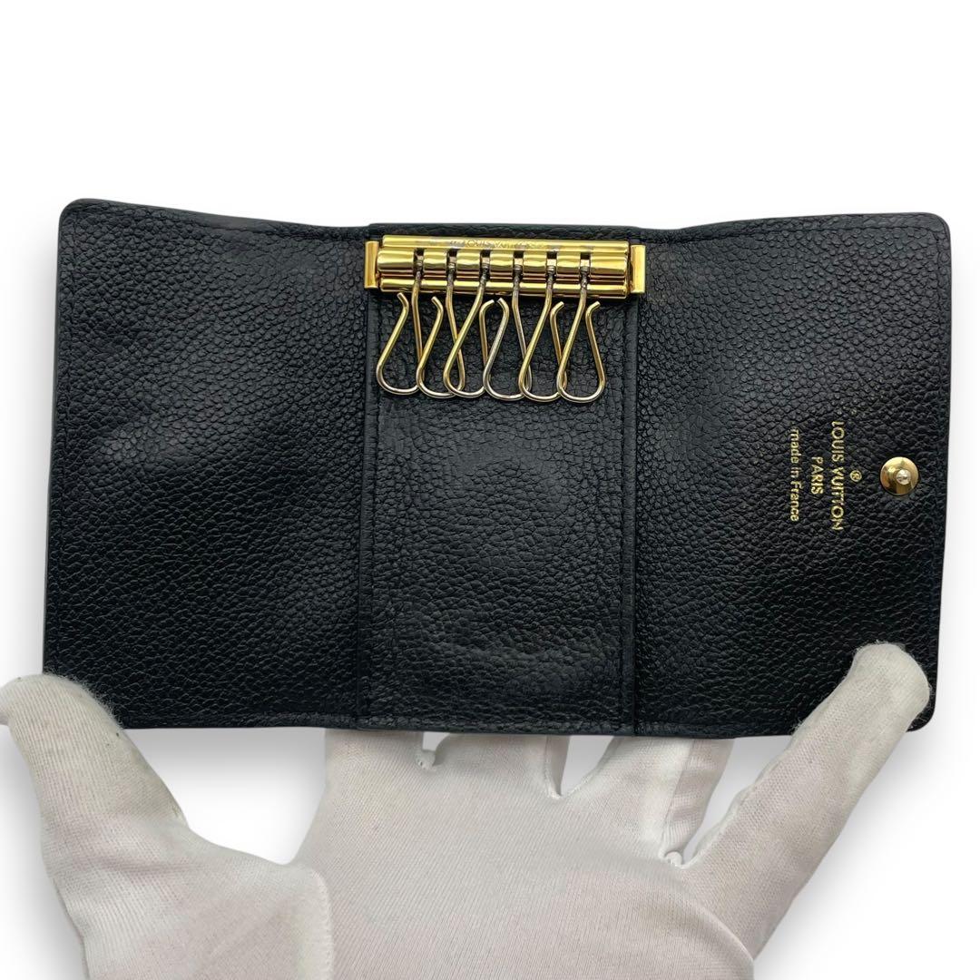 ルイヴィトン 6連 キーケース ミュルティクレ6 モノグラム アンプラント 黒