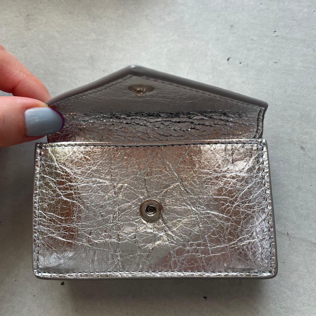 バレンシアガ BALENCIAGA ペーパーミニウォレット 三つ折り財布