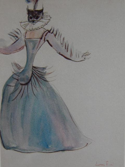 レオノール・フィニ「猫扮装」、希少画集より、状態良好、新品高級額装付