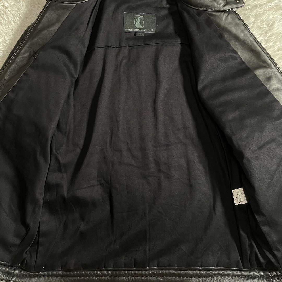 ヒステリックグラマー レザージャケット ラムレザー キルティングデザイン