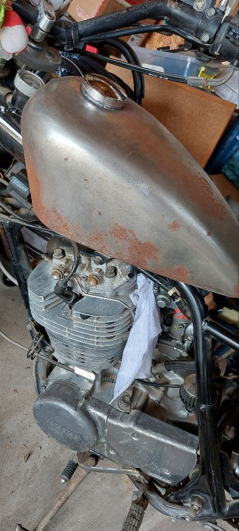 SR400用　スポーツスタータンク　ロートンネル　lani65さん専用