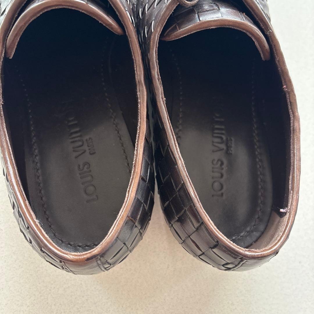 Louis Vuitton ルイヴィトン　編み込みドレスシューズ　サイズ7