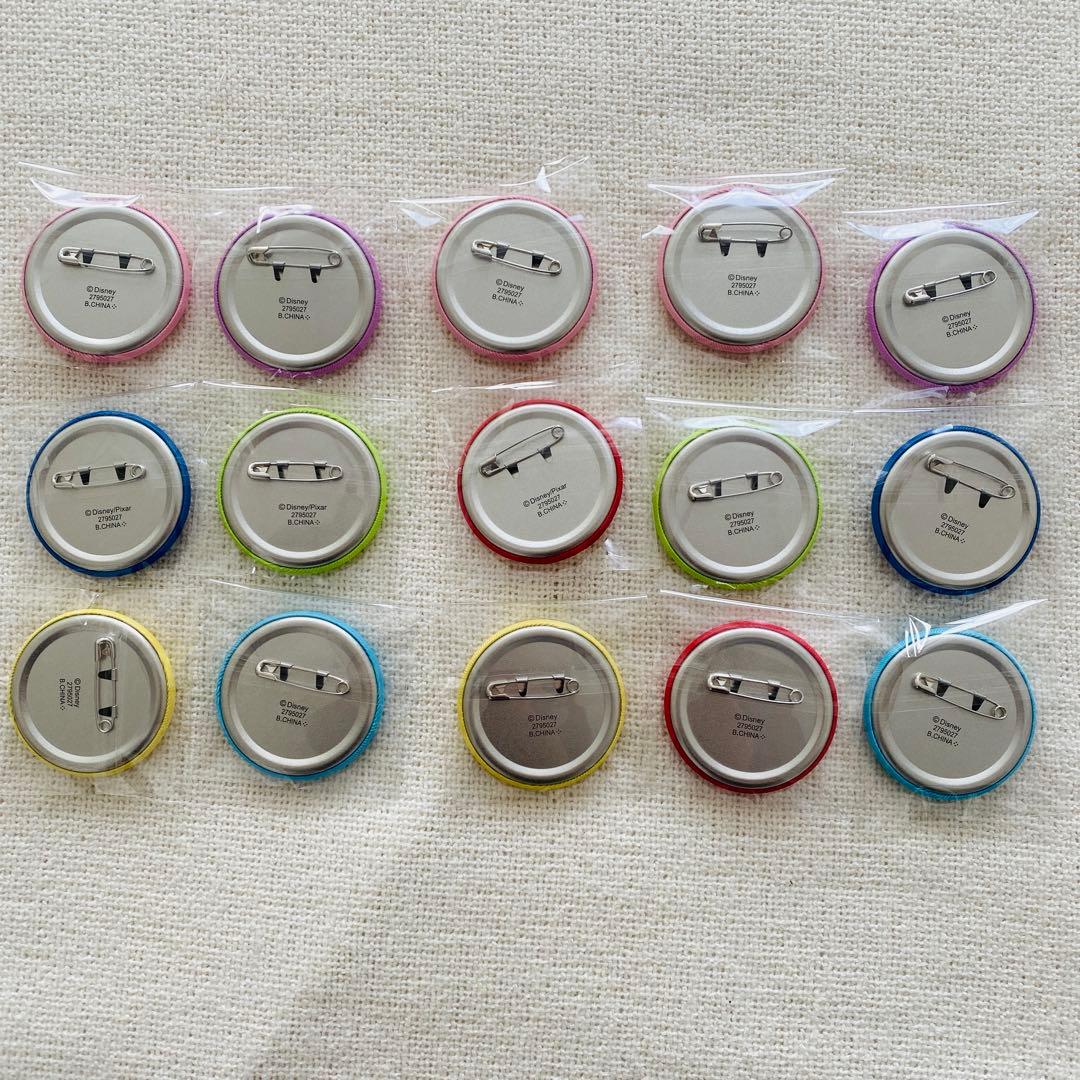 ディズニー　キャラクターズ　刺繍缶バッジ　ビスケット2 コンプリートセット