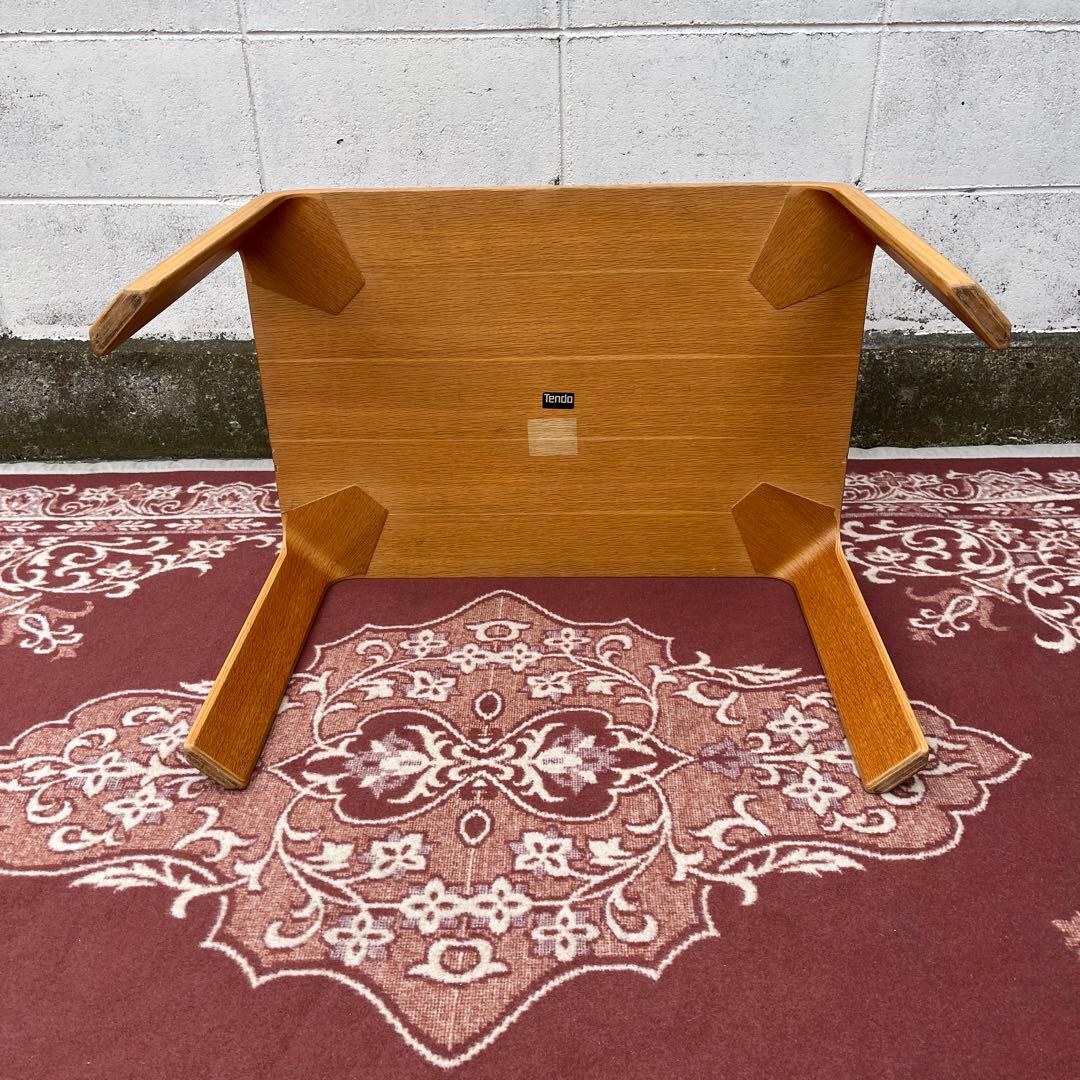 天童木工 Tendo ◾️木製プライウッド サイドテーブル コーヒーテーブル