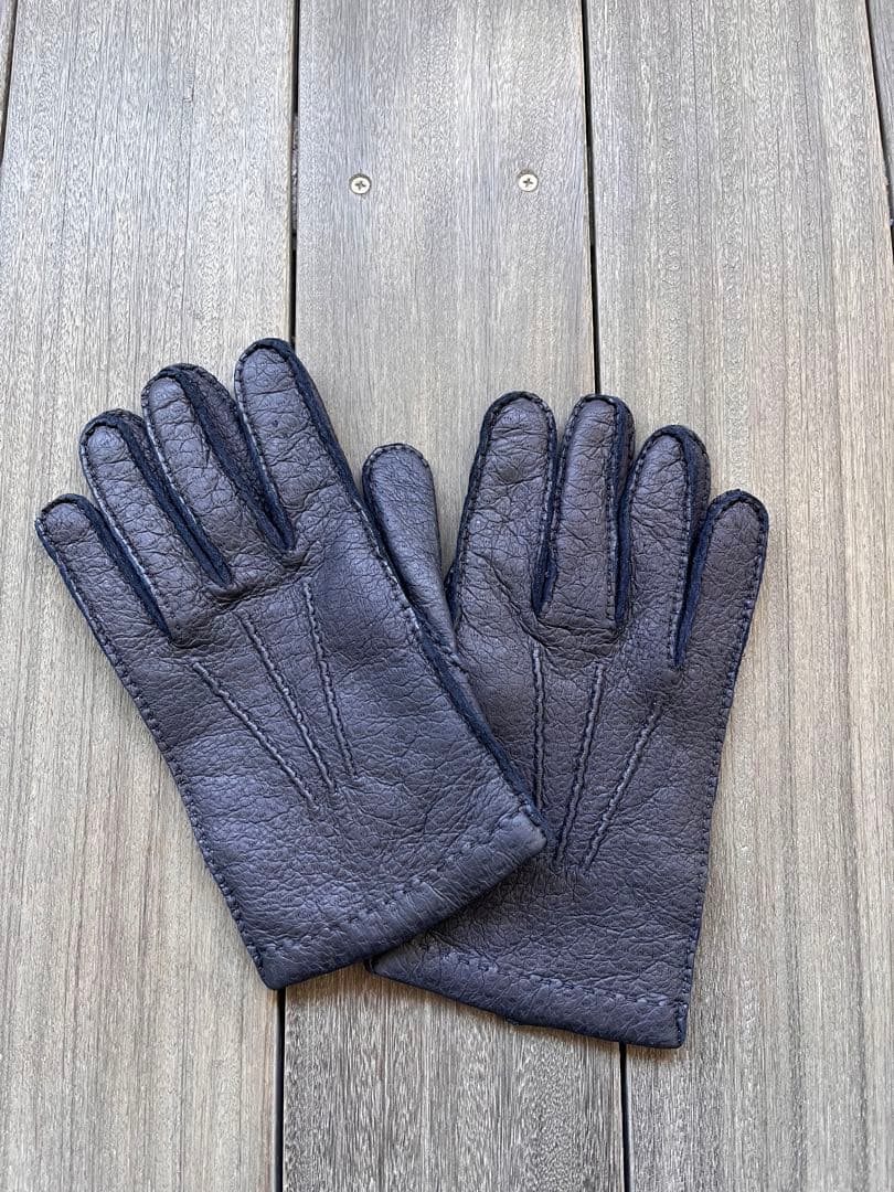 イタリア製　ペッカリー　グローブ　手袋　カシミア