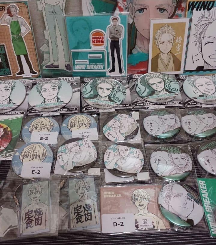 WIND BREAKER　 梅宮　くじメイト　缶バッジ　アクスタ