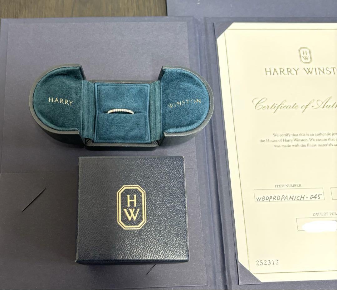 最安値！1/5までハリーウィンストン　マイクロパヴェハーフエタニティリング