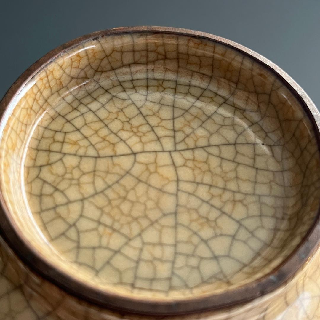 唐物 哥窯 瓶 明時代 中国美術 古玩 SN91