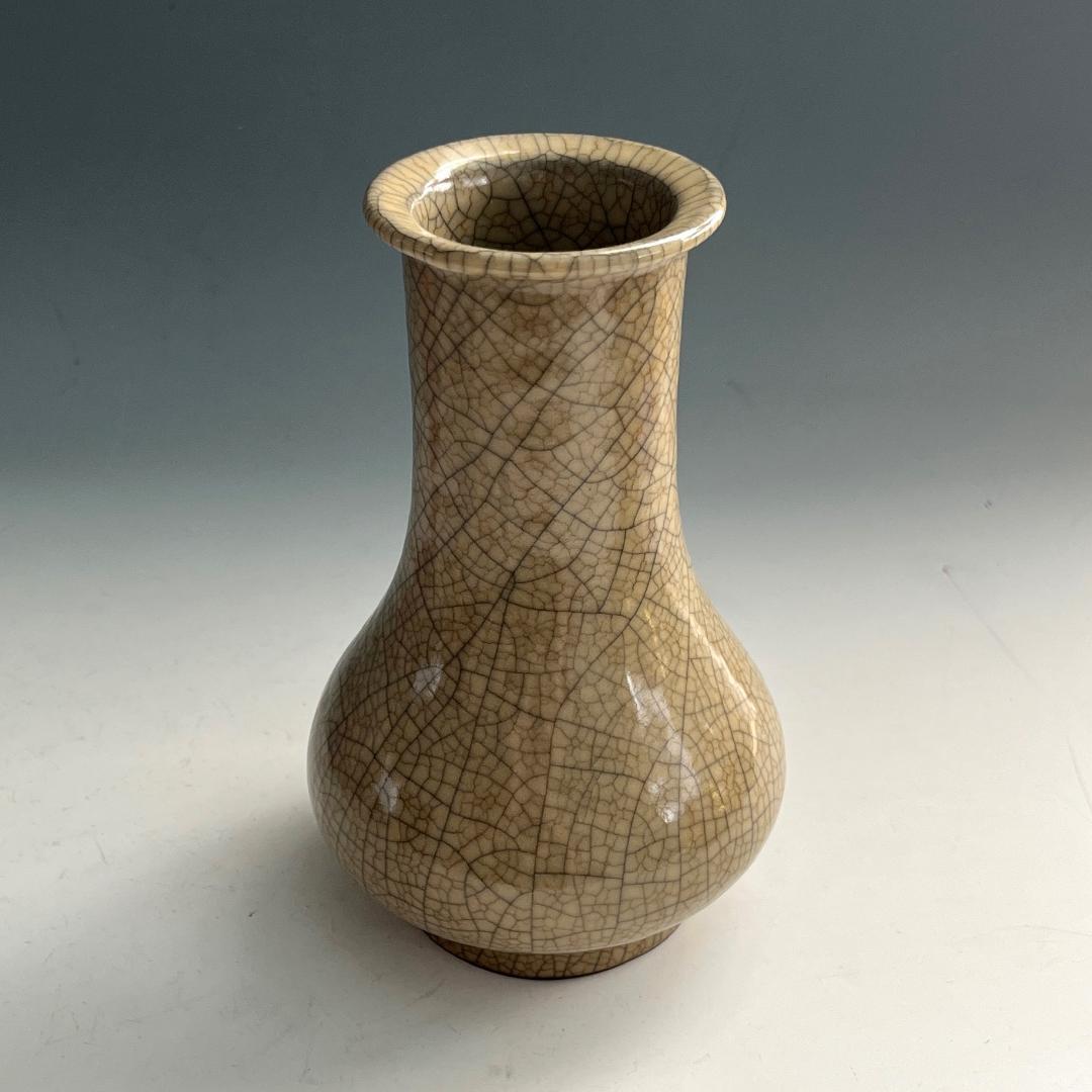 唐物 哥窯 瓶 明時代 中国美術 古玩 SN91