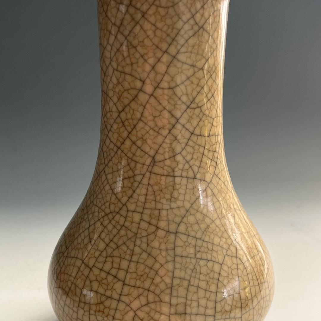 唐物 哥窯 瓶 明時代 中国美術 古玩 SN91