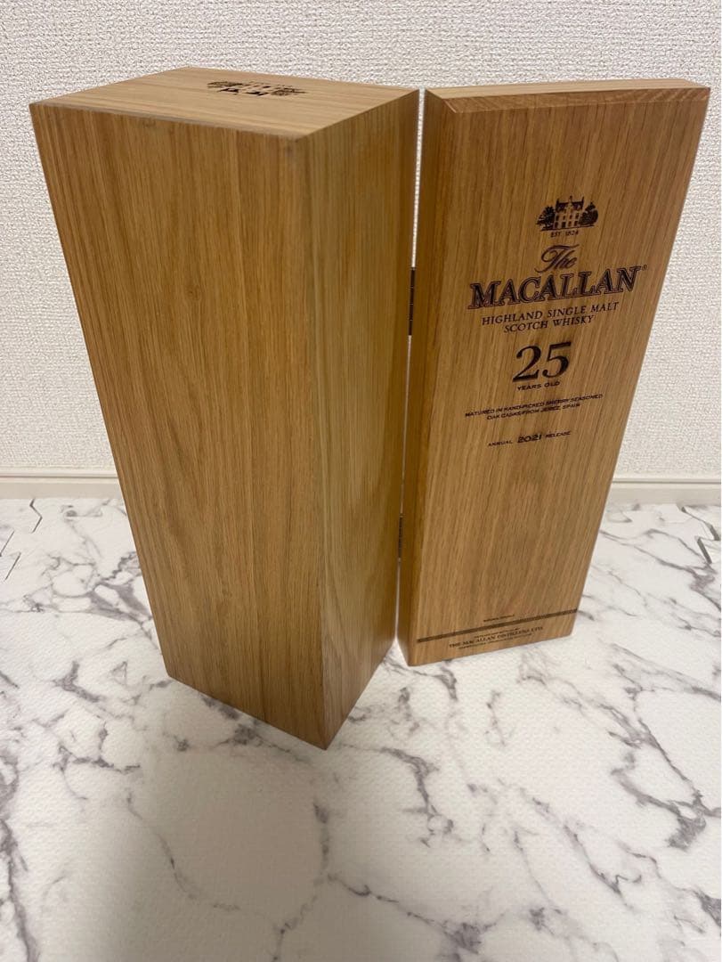 マッカラン25 空箱　空瓶　2セット