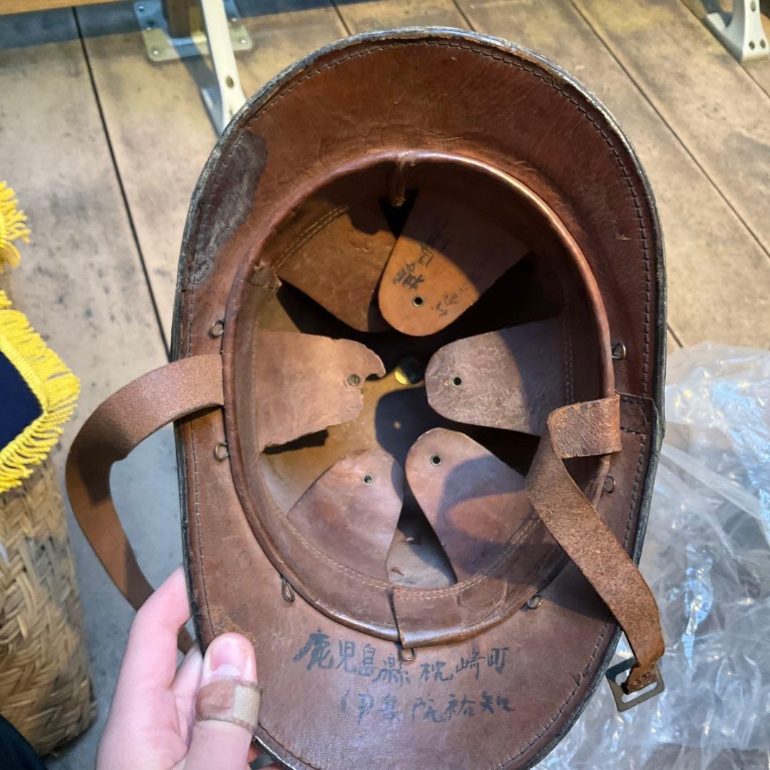 戦前消防士ヘルメット