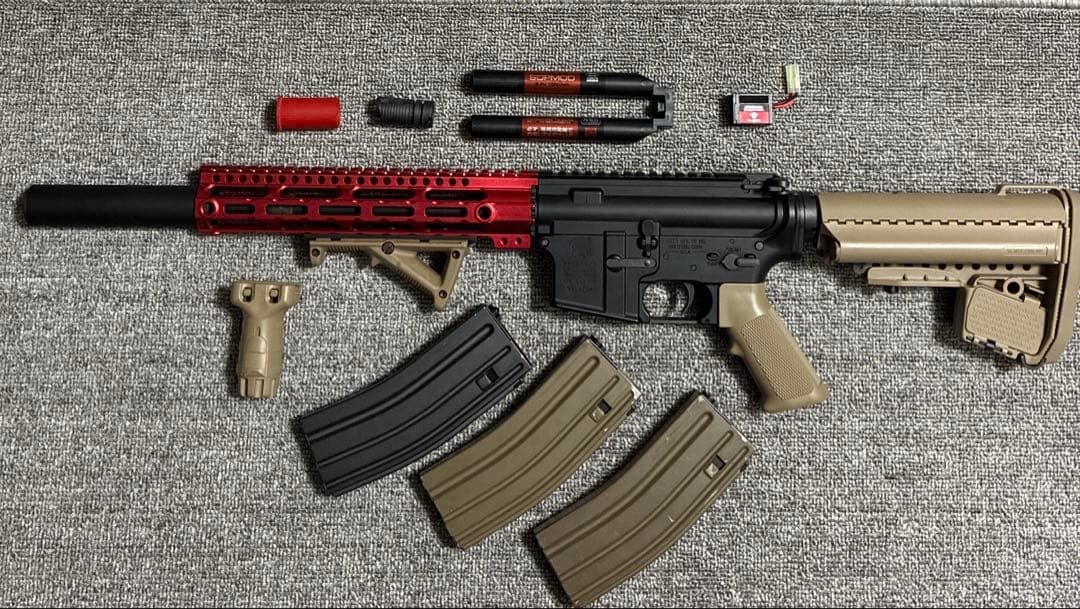 【最終値下げ】東京マルイ次世代電動ガン CQBーR カスタム品 付属品多数