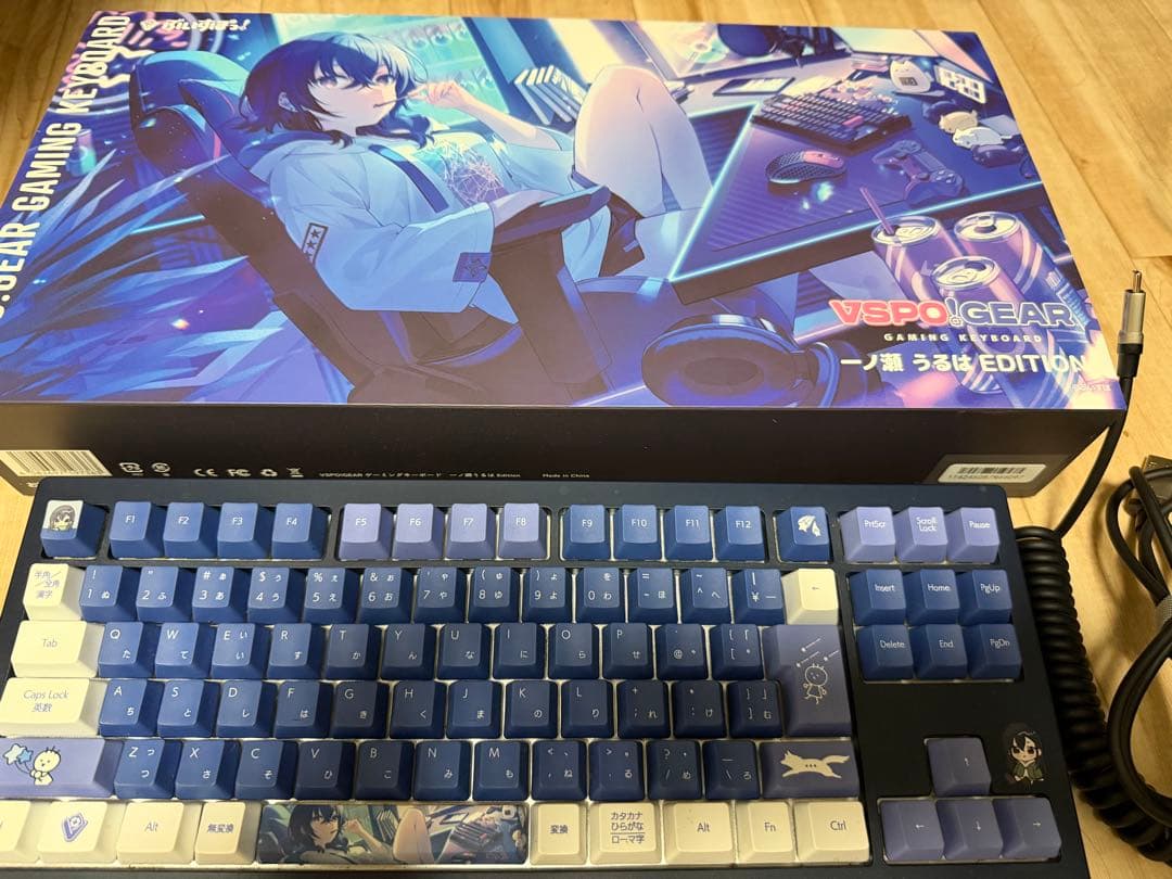 ぶいすぽっ！VSPOGEAR ゲーミングキーボード 一ノ瀬うるは