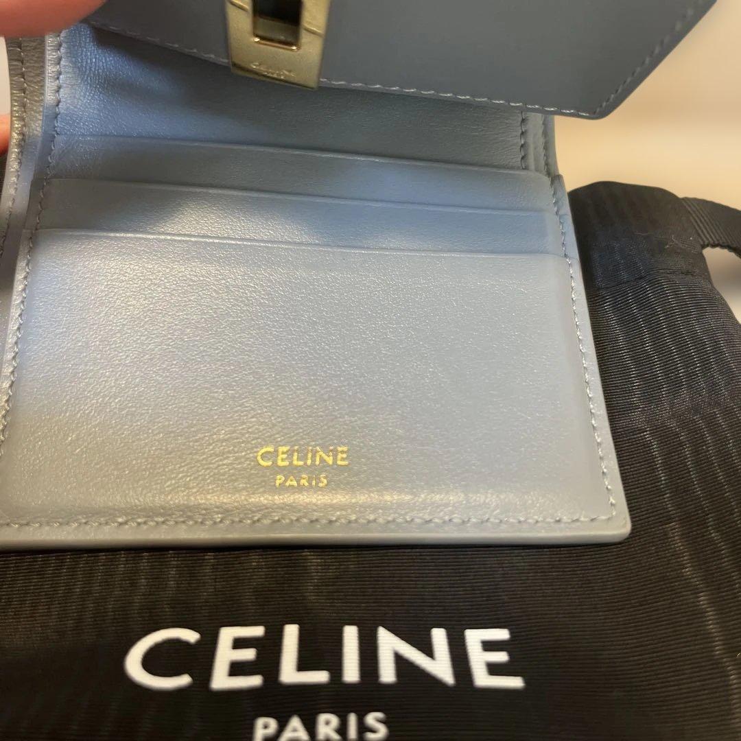 SALE ⟡.*セリーヌ ⟡.*スモール トリフォールドウォレット 16セーズ