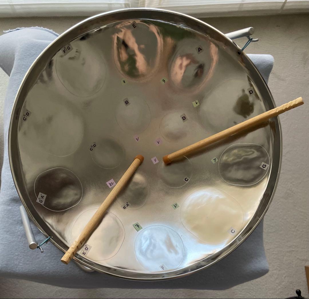 SONOBEのスティールパン❣️15音‼️なんて不思議な音なの❓懐かしいような……❣️