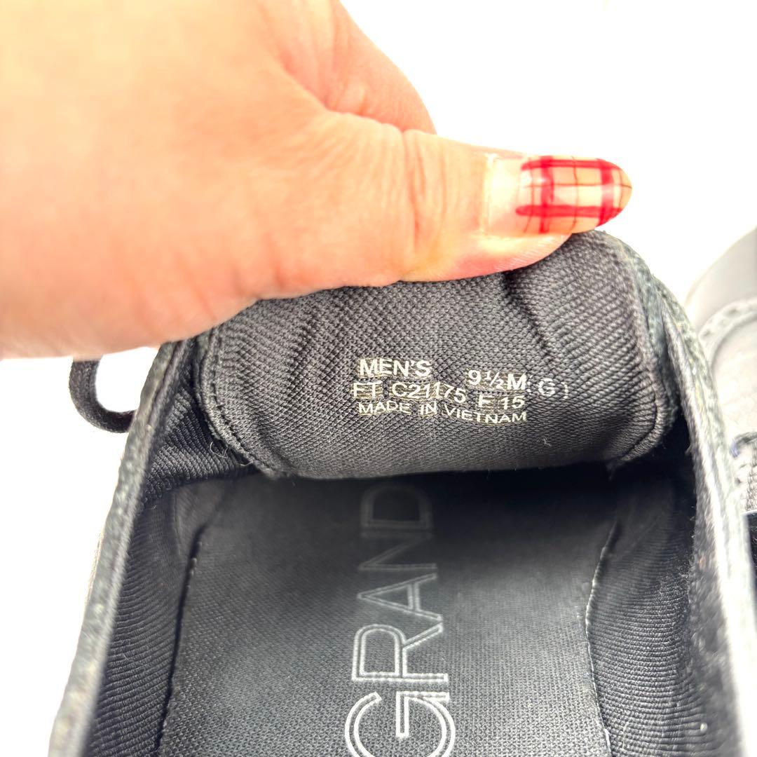 【美品】COLE HAAN ゼログランド レザー ウイングチップ 27.5 黒