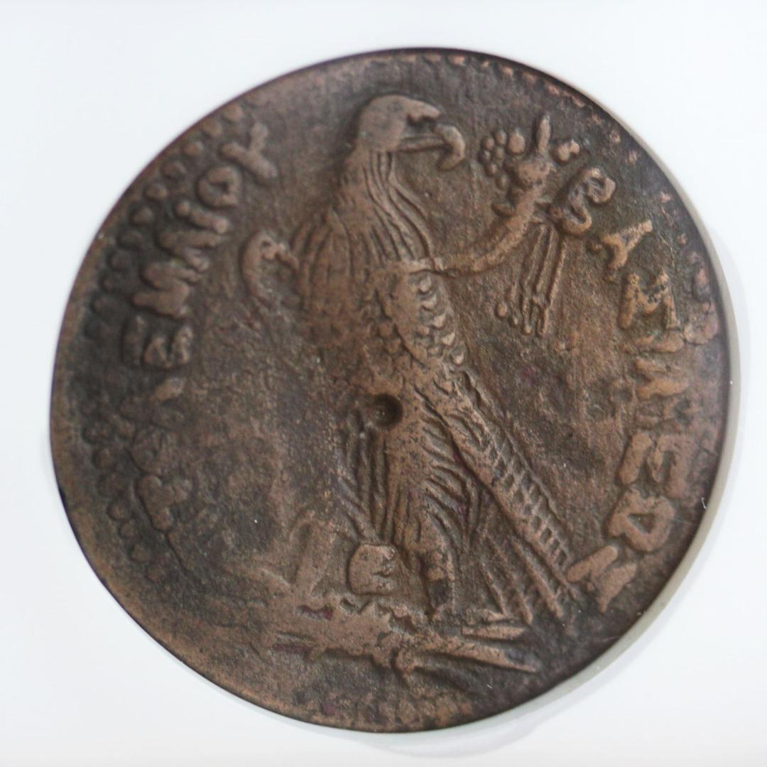 アメン・ゼウス神　プトレマイオス朝エジプト　プトレマイオス4世　 青銅貨