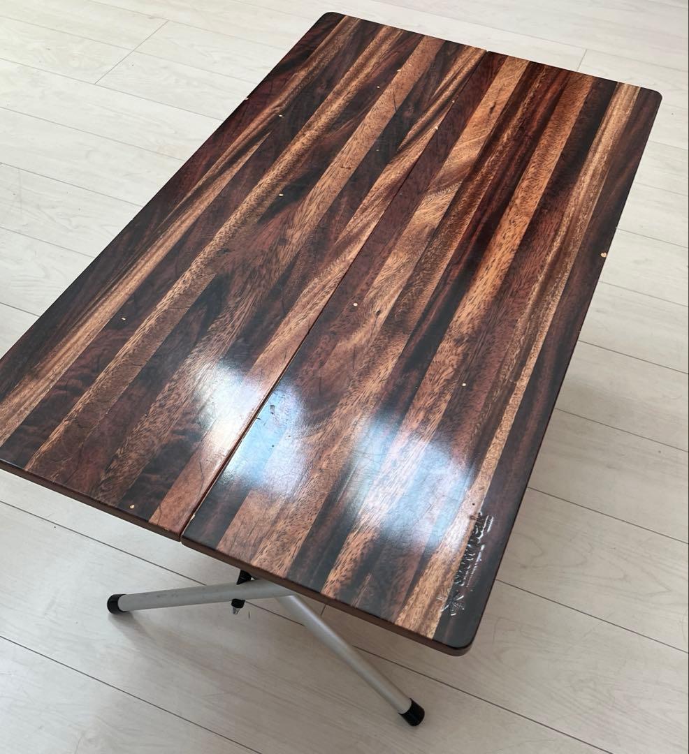 極レアThe arth 角男 スノーピーク ワンアクションローテーブル竹