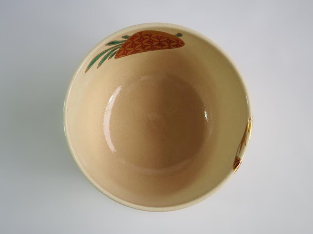 裏千家15世鵬雲斎宗匠御書付『仁清写貝合茶碗』 16代永樂善五郎造 (共箱)